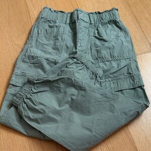 Girls Green Cargo Pants 10